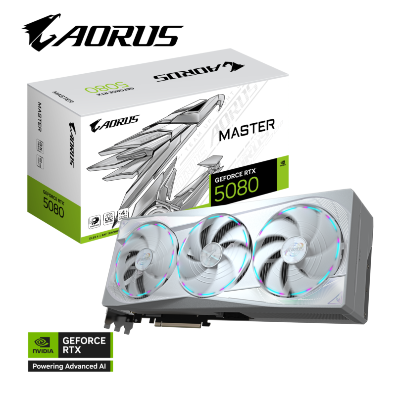 Gigabyte AORUS GeForce RTX 5080 MASTER ICE 16G