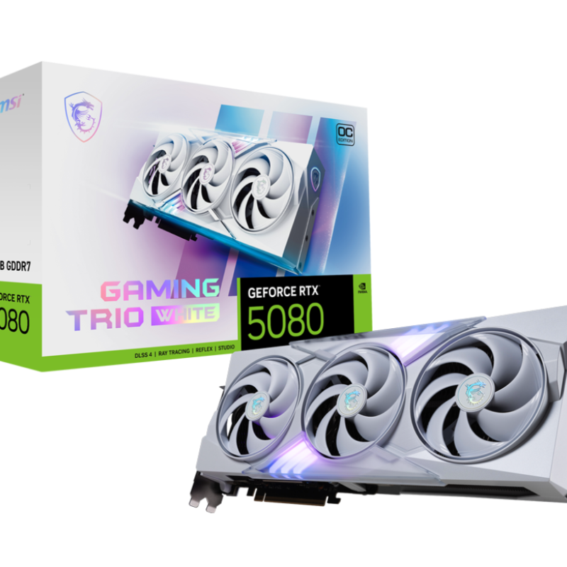 MSI GeForce RTX 5080 16G GAMING TRIO OC WHITE